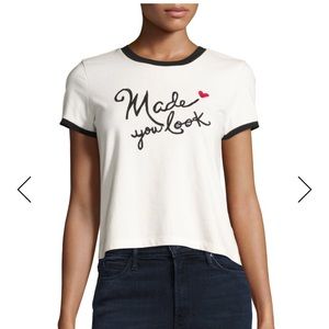 NWT Alice and Olivia “Made You Look” T-shirt